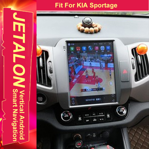 For Kia Sportage R 2014 2013 2012 2010 Tesla Radio Android 10 Stereo GPS Car Multimedia Audio Player 4G Lte Network Navigation ► Photo 1/6