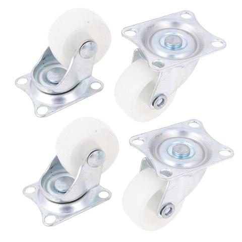 HOT SALES！！！New Arrival 4Pcs 1inch Universal Shopping Cart Platform Trolley Chair Swivel Caster Wheel Wholesale Dropshipping ► Photo 1/6