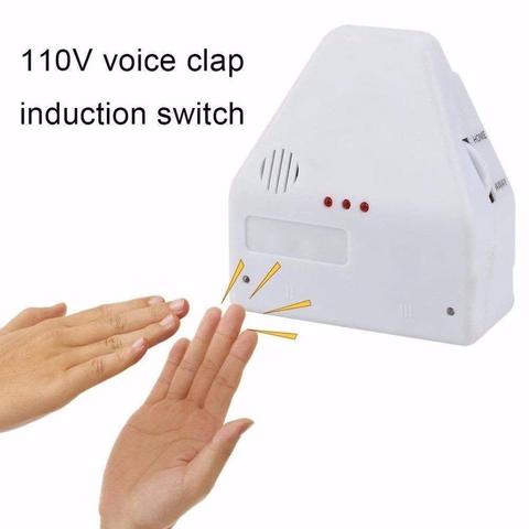 Universal Sound Activated Switch On / Off Clap Electronic Gadget Light Switch 110V Sound Control Switch ► Photo 1/6