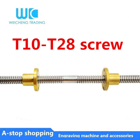 T10 T12 T14 T16 T20 T25 left and right hand screw Trapezoidal screw Authentic t-shaped screw Left and right rotating copper nut ► Photo 1/1