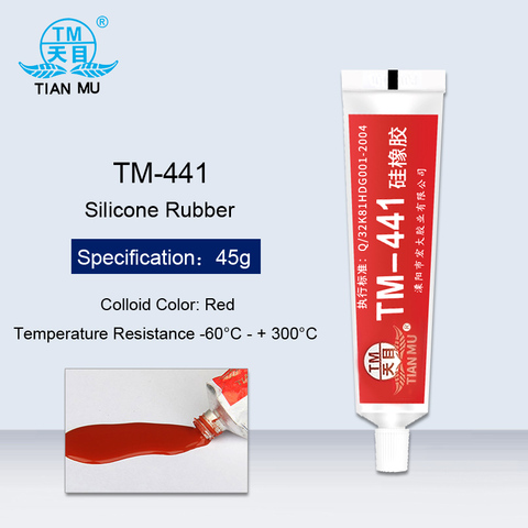 1PCS TM-441 Red Silicone Rubber Electronic Seal Waterproof Corrosion Protection Insulated Glue Electric Heat Pipe Sealing Glue ► Photo 1/5