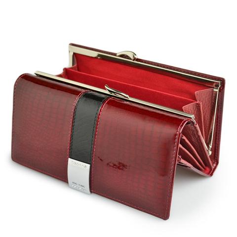 HH Womens Wallets Patent Alligator Bags Genuine Leather Female Luxury Design Clutch Long Multifunctional Card Holder Coin Purses ► Photo 1/6
