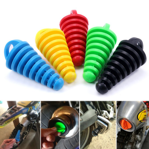 1PC Exhaust Pipe Plug Motorcycle Motocross Tailpipe Rubber Air Bleeder Plug Exhaust Silencer Wash Plug Pipe Protector ► Photo 1/6