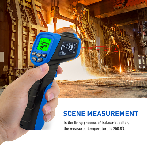 HP-981C Digital Thermometer Non-Contact Laser IR Infrared Tester -30-550℃ Temperature Gun Pyrometer with LCD Display ► Photo 1/6