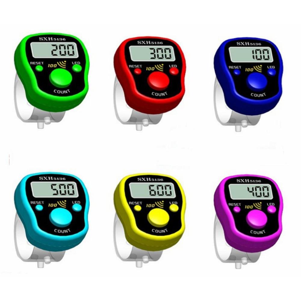 Digit Digital LCD Electronic Golf Finger Hand Ring Knitting Row Tally  Counter