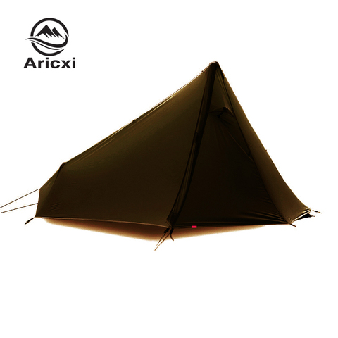 light weight 1 Person Oudoor Ultralight Camping Tent 3 Season Professional 20D Silnylon Rodless Tent ► Photo 1/5