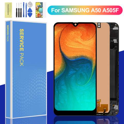 For Samsung Galaxy A50 LCD Display Touch Screen Digitizer Assembly For Samsung Galaxy A50 a505 A505F/DS A505F A505FD LCD Screen ► Photo 1/6
