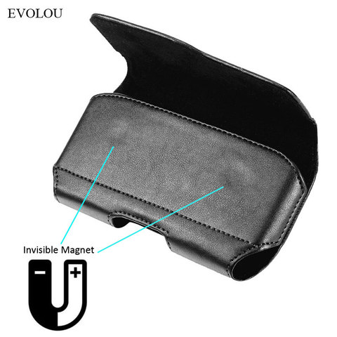 Pouch for Xiaomi Mi 9 Lite 9T 8 SE A2 Lite Belt Clip Cover Waist Phone Bag for Xiaomi Redmi Note 8 T 8A 7 6 Pro K20 Leather Case ► Photo 1/6