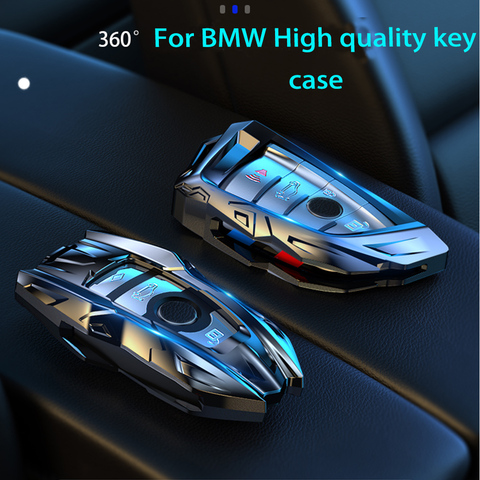 Zinc Alloy Car Key Case Cover For BMW X1 X3 X5 X6 Series 1 2 5 7 F15 F16 E53 E70 E39 F10 F30 G30 Car key Shell Protecor ► Photo 1/6