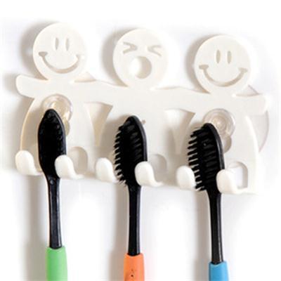Suction Hooks 5 Position Tooth Brush Holder Bathroom Sets Cute Cartoon Sucker Toothbrush Holder ► Photo 1/3