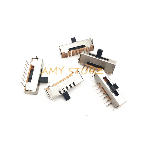 5pcs SS-15E01 Vertical (1P5T) 5 Positions Toggle Slide DIP Switch without Fixed Foot and 7 Pins SK-15E01 Horizontal ► Photo 1/6