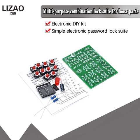 Multi-purpose simple electronic password lock kit electronic DIY kit Hobbyist, electronics lab Students' ► Photo 1/6