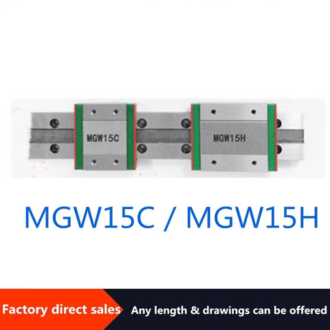 High precision small slide rail miniature linear guide rail slider MGN15C/MGN15H anti-rust can be customized ► Photo 1/1