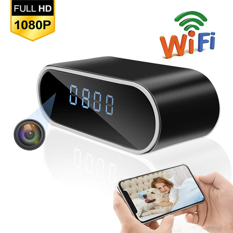 Wireless WIFI Mini Clock Camera Time Alarm Camcorder Watch 1080P IP/AP Security Night Vision Motion Sensor Remote Monitor Micro ► Photo 1/6