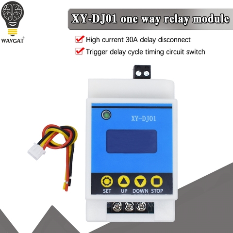 DC 6-30V 30A Delay Relay Support High Low/Switch/PNP/NPN Sensor Trigger LCD Digital Display Timing Control Module Multifunction ► Photo 1/6