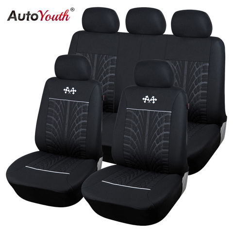 AUTOYOUTH Sports Car Seat Covers Universal Vehicles Seats Car Seat Protector Interior Accessories For TOYOTA Corolla RAV4 BLACK ► Photo 1/5