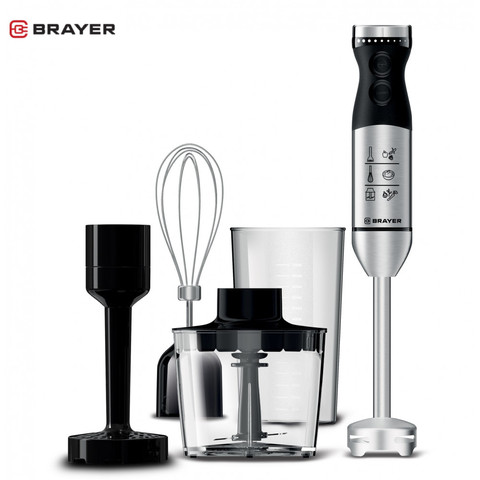 Blenders BRAYER BR1244 hand blender chopper Cook kitchen cut vacuum ► Photo 1/6