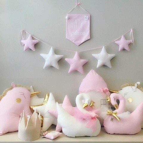 Nordic Style Stars Garland Children's Room Wall Decorations Nursery Star String Kids Room Tent Decor DIY Photography Props ► Photo 1/1