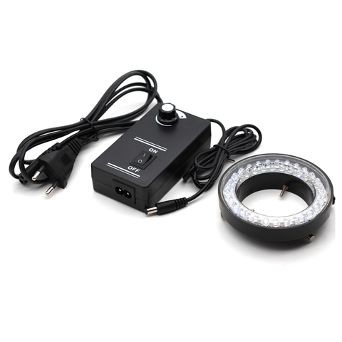 60 LED Adjustable Ring Light Illuminator Lamp For Industry STEREO ZOOM Microscope  Video Camera Lens Magnifier G600 ► Photo 1/6