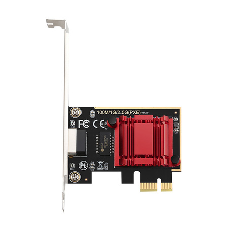 DIEWU TXA092 PCIE Card 2.5Gbps Gigabit Network Card 10/100/1000Mbps RTL8125b RJ45 Ethernet Network Card PCI-E Network Adapter ► Photo 1/6