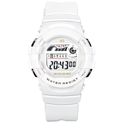 Kids Digital Watches Sports Stopwatch Alarm Chrono LED Black Light Waterproof ► Photo 1/6