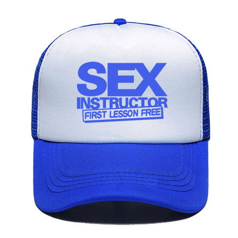 Sex Instructor Funny Creative Baseball Cap Casual Men Women Parent-child Hats Mesh Visor Outdoor Sun Hat Adjustable Caps ► Photo 1/6