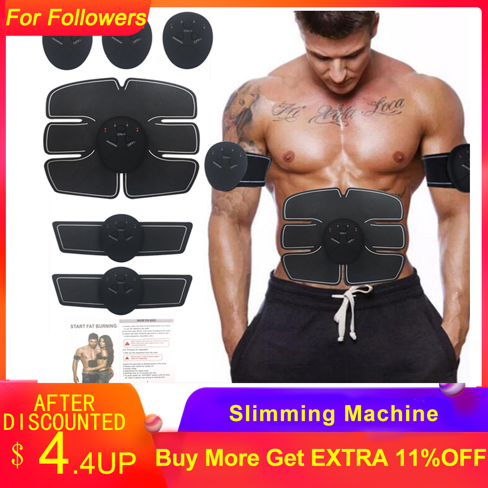 Power Fit Vibration Abdominal Muscle Trainer Body Slimming Machine Fat Burning 