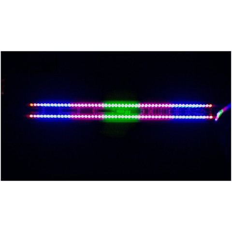 Folio Type USB Music Level Indicator Dual 60 LED Colorful Spectrum Dual-Channel Gain Audio Indicator 5 Display Modes ► Photo 1/6