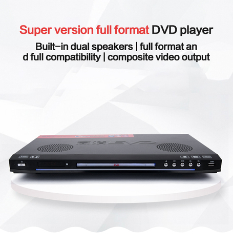 KYYSLB 110 / 220V 11W-19W EVD Player Home Dvd Player Vcd Disc Player Cd Hd Children's Blue Light Integrated Dis with USB ► Photo 1/6