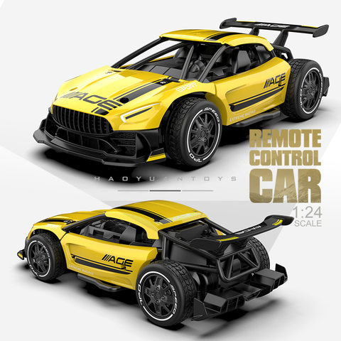 Infant Shining RC Cars Radio Control  2.4G 4CH Race Car Toys for Children 1:24 High Speed Electric Mini Rc Drift Driving Car ► Photo 1/6