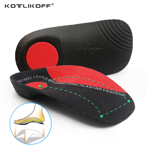 KOTLIKOFF Orthotic Shoes Accessories Insoles hard Arch Support 3.5cm Half Shoe Insoles For Shoes Sole Fixed heel Orthopedic Pad ► Photo 1/6