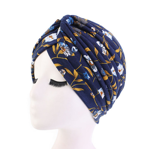 2022 Forehead cross Inner caps for hijab bonnet Fashion print cotton muslim turban Africa wrap head scarf Inner hijabs turbante ► Photo 1/6