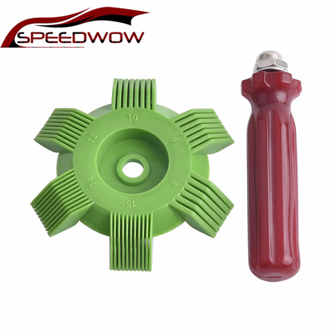 SPEEDWOW Car A/C Radiator Condenser Evaporator Fin Coil Comb Air Conditioner Coil Straightener Cleaning Tool Auto Cooling System ► Photo 1/6