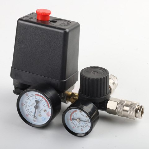 240V Regulator Duty Air Compressor Pump Pressure Control Switch Air Pump Control Valve 7.25-125 PSI with Gauge ► Photo 1/3