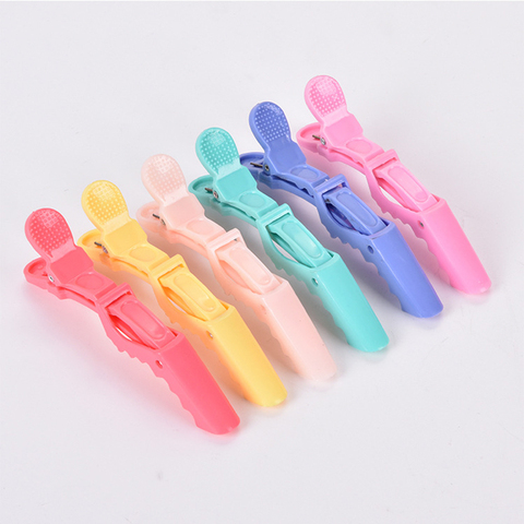 6/9Pcs/Set Alligator Hair Clips Professional Hairdressers Clamps Women Hair Clipper Crocodile Hairpin Salon Hair Styling Tool ► Photo 1/6