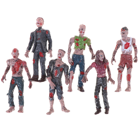 6 Pcs Walking Corpses Model Terror Zombies Kids Children Action Figure Toys Dolls Assembly Models ► Photo 1/6