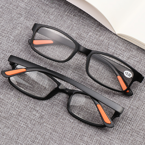 +1.0~+4.0 Reading Glasses Men Women Ultra-light Flexible Eyeglasses Resin Anti-skidding Reading Glasses Presbyopic Eyewear ► Photo 1/6