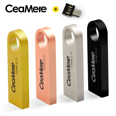 CeaMere C3 USB Flash Drive 8GB/16GB/32GB/64GB Pen Drive Pendrive USB 2.0 Flash Drive Memory stick USB disk 512MB 256MB Free OTG ► Photo 1/5
