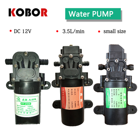 Dc 12v 70psi 3.5l/min Agricultural Electric Water Pump Durable Black Micro High Pressure Diaphragm Water Sprayer Car Wash 12 V ► Photo 1/6