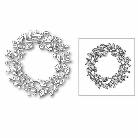 New Berry Leaves Lace Wreath 2022 Metal Cutting Dies for DIY Scrapbooking and Card Making Decorative Embossing Craft No Stamps ► Photo 1/4