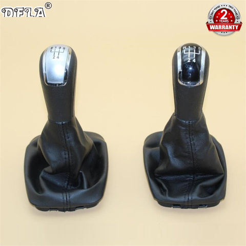 For Skoda Fabia MK1 2000 2001 2002 2003 2004 2005 2006 2007 2008 Car-Styling 5 Speed Car Stick Gear Shift Knob Leather Boot ► Photo 1/6