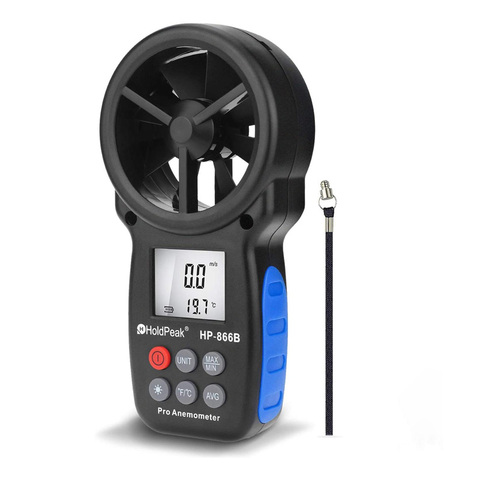 HoldPeak HP-866B Digital Anemometer Wind Speed Meter Measures Wind Speed Temperature Wind Chill HP866 Measure Tool Wholesale ► Photo 1/6