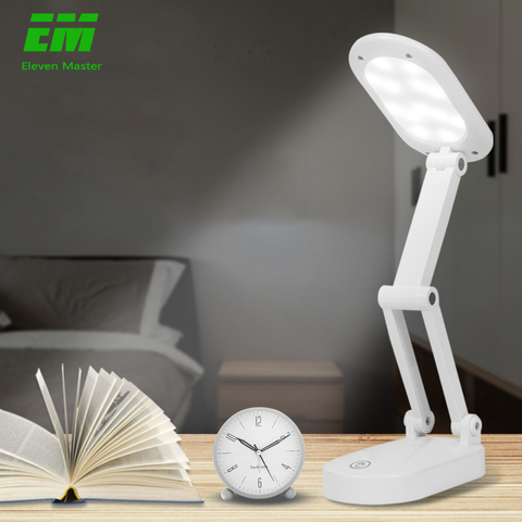 Foldable table lamp for Students Stepless dimming 1200mAh Rechargeable Battery Reading Desk Lamp Lamps Table Dorm LZD0001 ► Photo 1/6