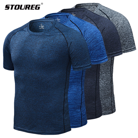 Men's Running T-Shirts, Quick Dry Compression Sport T-Shirts