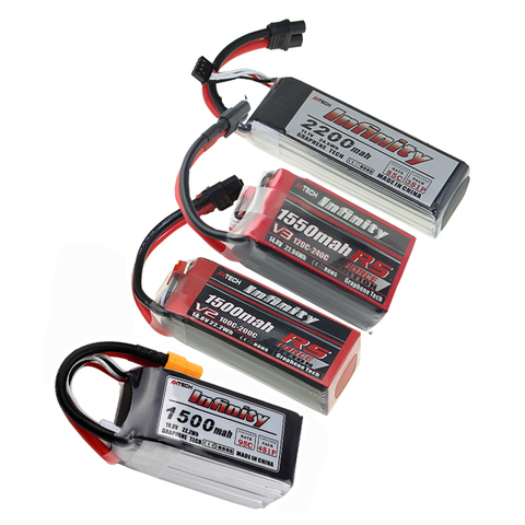 Infinity LiPo Battey 1S 2S 3S 4S 6S 450mah 550 850 1150 1300 1500mAh 1550 2200mah 85C RS V2 JST XT30 SY60 XT60 Plug For RC Drone ► Photo 1/6