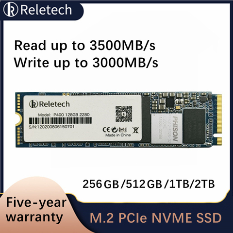 Reletech P400 PCle ssd m2 nvme 256 512gb 1tb 2tb M.2 Solid State Drive independent cache  Internal Hard Disk for Laptop Desktop ► Photo 1/6