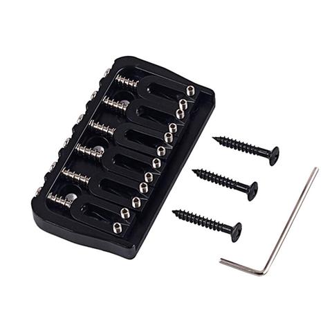 GA890 Durable Portable 6 Strings Saddle Black Bridge Electric Guitar Accessories Saddle Black Bridge Electric Guitar Accessories ► Photo 1/6