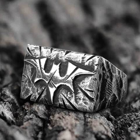 Vintage Gothic Bat Ring Fashion Stainless Steel Jewelry Stylish Festival Cosplay Gift Accessories Punk Rock For Man OSR611 ► Photo 1/4