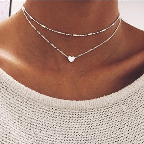 New Fashion Steampunk Dainty Circle Collier Jewelry Round Minimalist Chain Pendant Necklace For Women Jewelry Gift Cheap Collar ► Photo 1/6