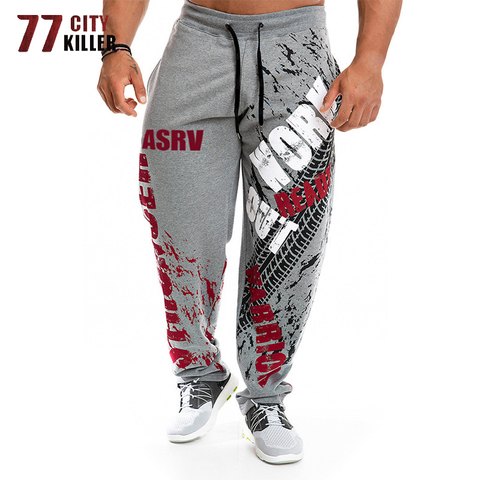 77City Killer Training Pants Men Cotton Soft Bodybuilding Joggers Male Running Sweatpants Harem Trousers Loose Sport Pants M-3XL ► Photo 1/6